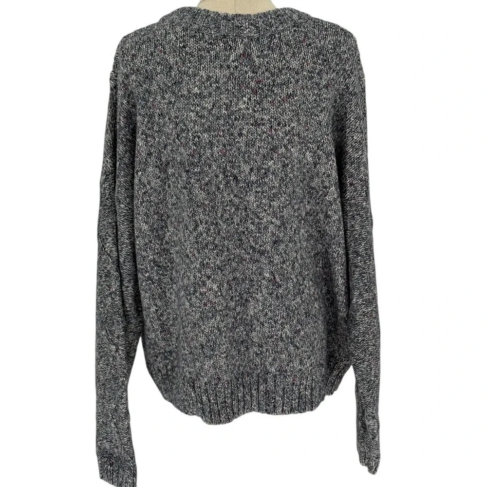 TIME AND TRU Womens XXL Blue Speckled Cable Knit Sweater‎